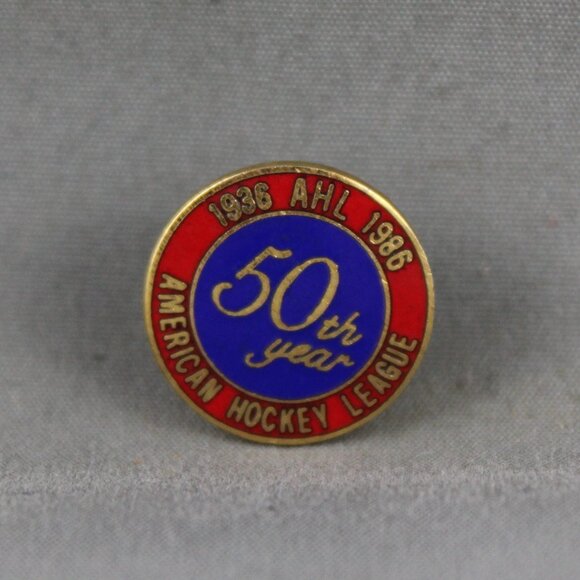Vintage Hockey Pin - AHL 50th Anniversary - Inlaid Pin - Picture 3 of 3